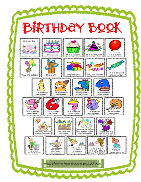 Birthday, Numbers and Plurals | Birthday book, Birthday theme, Birthday activities