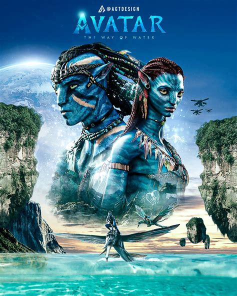 Avatar The Way Of Water Poster 2022 New Film Avatar Poster Etsy