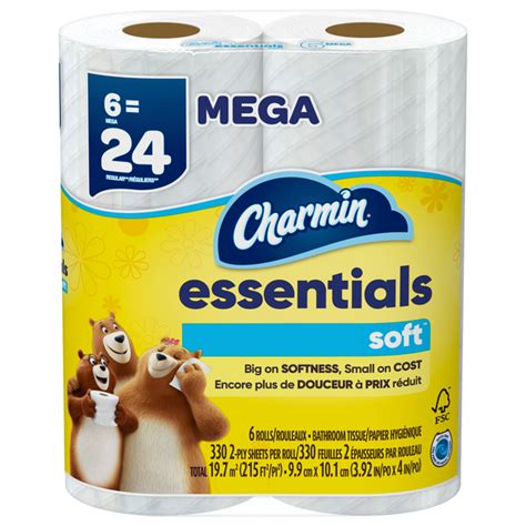 Save On Charmin Essentials Soft Toilet Paper Mega Roll 2 Ply Order