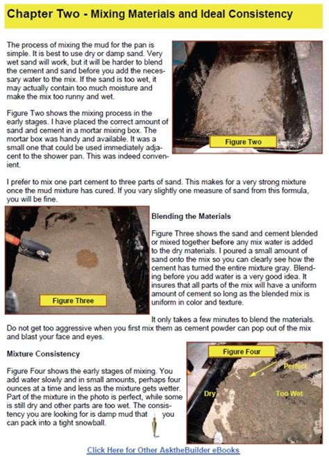 But if done wrong, the shower base will rot this is phase 1 of building the mud pan. AsktheBuilder.com Shower Pan Cement Mud Floor eBook