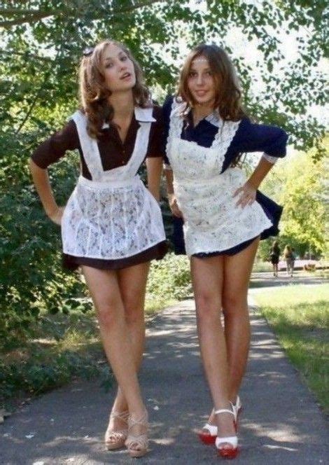 Cool Girl Outfits French Maid Model Poses School Girl Apron Mini