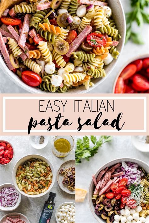 Easy Italian Pasta Salad Recipe Easy Italian Pasta Salad Italian