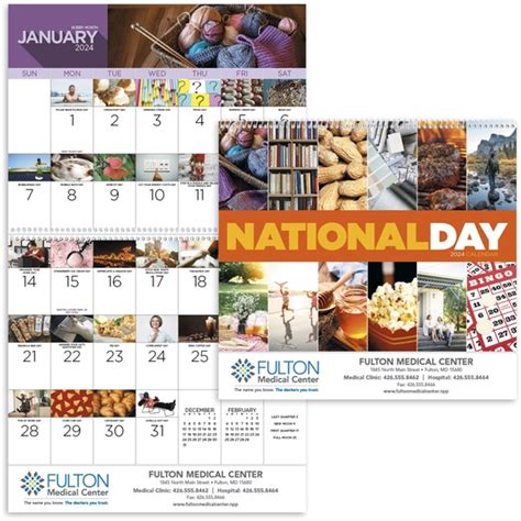 National Day 13 Month Appointment Custom Calendar Custom Calendar