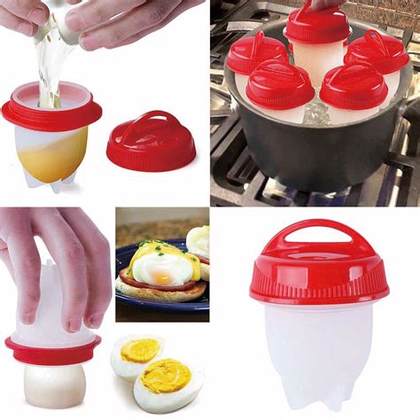Buy Diy Silicone Egg Poachers Cooker Hard Boiled Eggs Kitchen Cookware