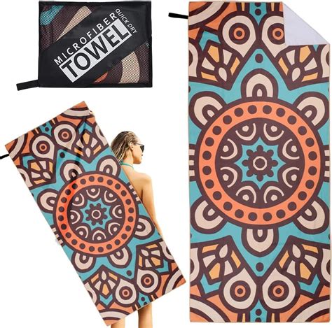 beach towel sand free quick dry towel lightweight large microfibre towel beach towels for