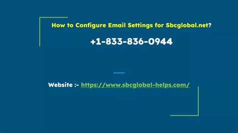 Ppt Step By Step Guide To Configure Sbcglobal Email Server Settings 1