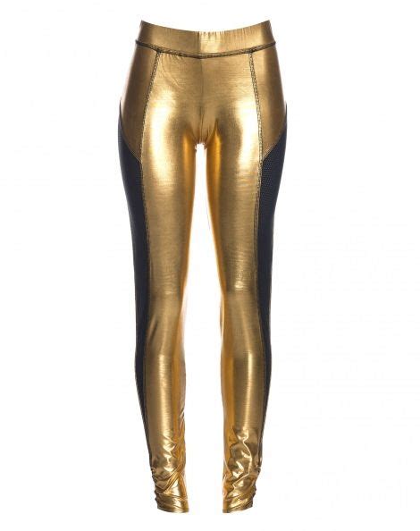 Pin By Sharna On Colour Gold Leather Pants Legging Fashion