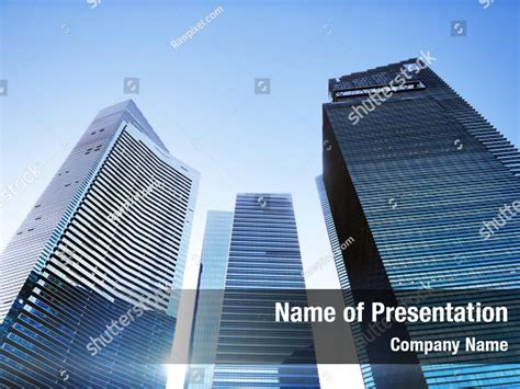 Cityscape Office Building Powerpoint Template Cityscape Office