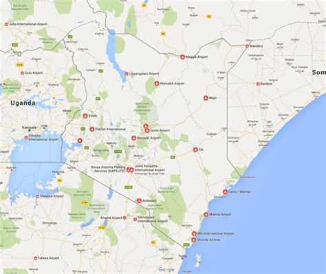 Kenya Airports Map Plane Flight Tracker