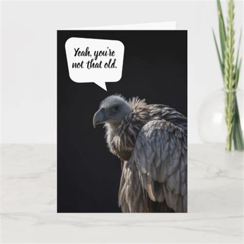 Funny Vulture Dark Humor Birthday Card
