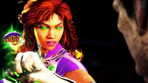 Injustice 2 All Starfire Clash Quotes Dialogue Character Banter 1080p