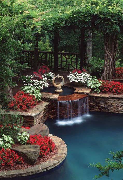 Water feature and pond design ideas. 30 Beautiful Backyard Ponds And Water Garden Ideas ...