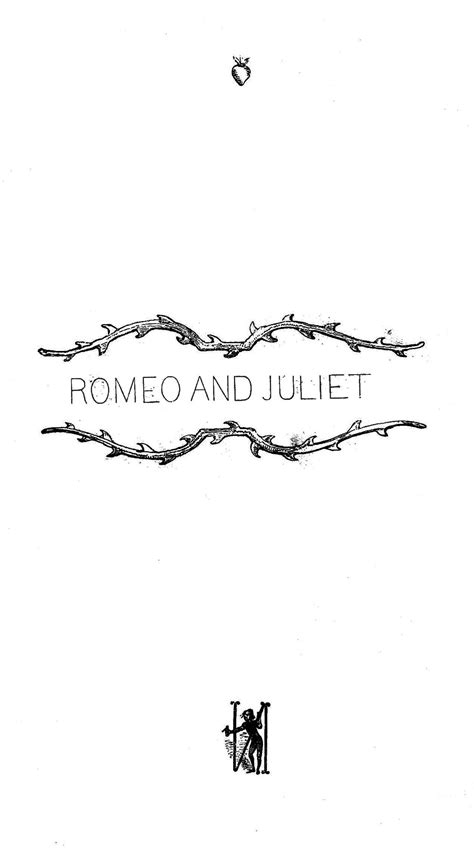 Romeo And Juliet Title Page Victorian Illustrated Shakespeare Archive