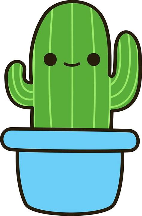 10 Dibujo Cactus Kawaii