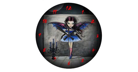 Little Dancer Vampire Gothic Art Clock Uk