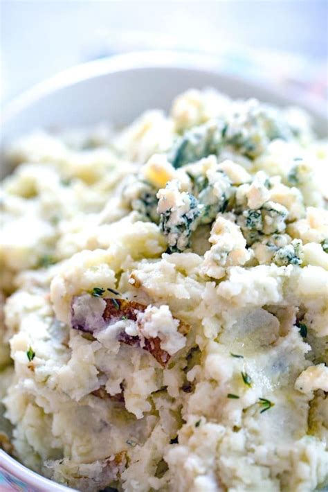 Blue Cheese Mashed Potatoes With Rosemary Recipe Salad Side Dishes