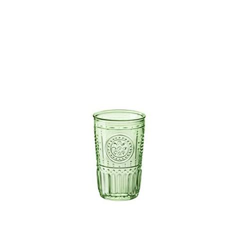 Bormioli Rocco 16oz Romantic Cooler Glass Set Of 4 Pastel Green