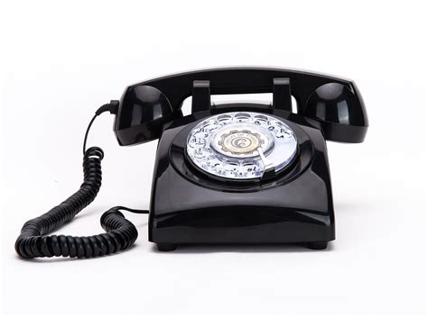 Sangyn Rotary Dial Telephones S Classic Old Style Retro Landline Desk Telephone Black