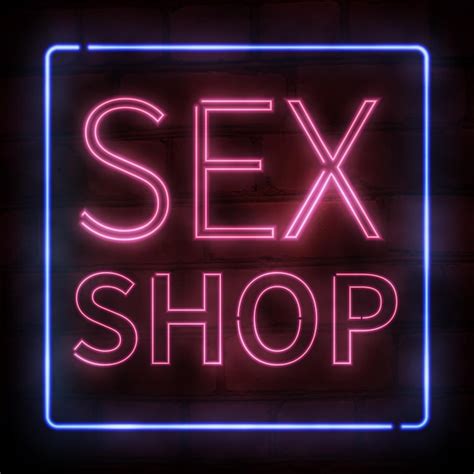 Vector Realista Aislado Letrero De Neón De Texto Rosa Sex Shop Para Decoración Y Revestimiento