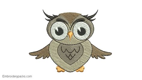 Cute Owl Designs For Embroidery Embroidery Designs Packs