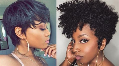 Short Haircuts 2018 Black Females Wavy Haircut