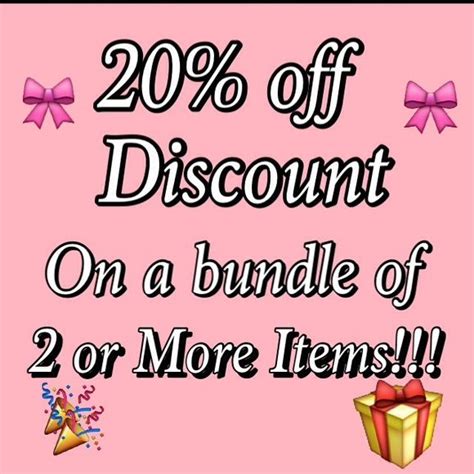 🎀 20 Off Discount 2 Or More Items 🎀 20 Off Discounted Bundles