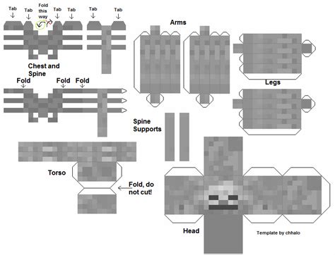 Creeper Template Майнкрафт распечатки Криперы Бумажные игрушки