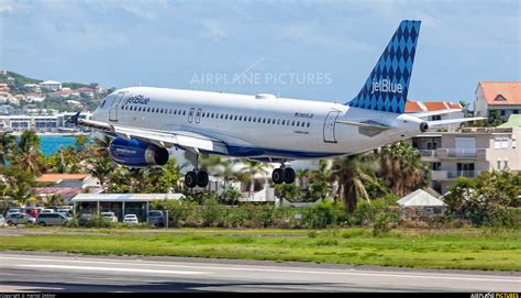 N519jb Jetblue Airways Airbus A320 At Sint Maarten Princess Juliana