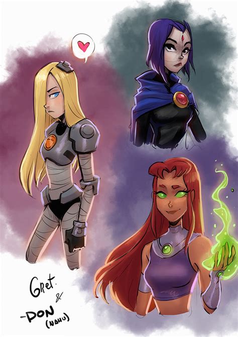 Titans Girls By Gretlusky On Deviantart