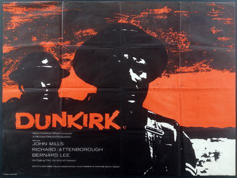 Dunkirk 1958 Ealing Studios Original Vintage Film Movie Poster