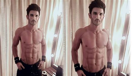 When Sushant Singh Rajput Showed Off His Super Ripped 8 Pack Abs Hindi Movie News Bollywood