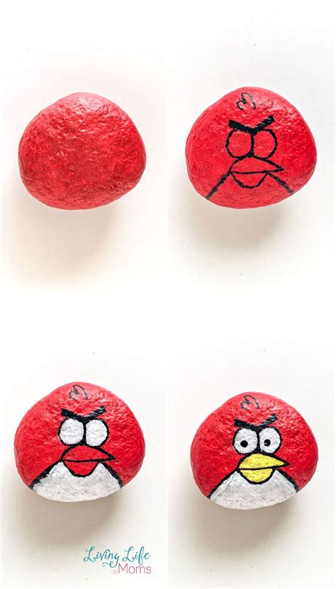 Angry Birds Painted Rocks Artofit