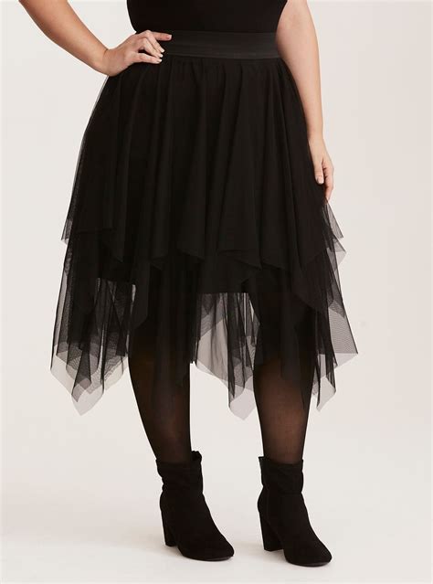 Layered Tulle Midi Skater Skirt Tulle Skirt Plus Size Midi Skater