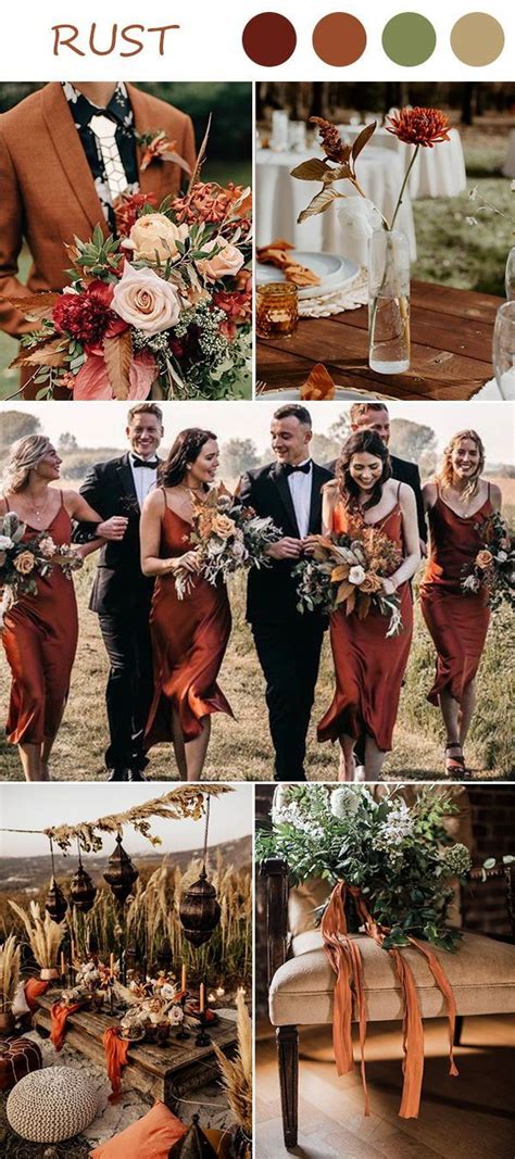 Rust Wedding Ideas For Fall Rusting Wedding Wedding Colors