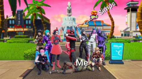 Catching Fortnite Simps In My Game Youtube