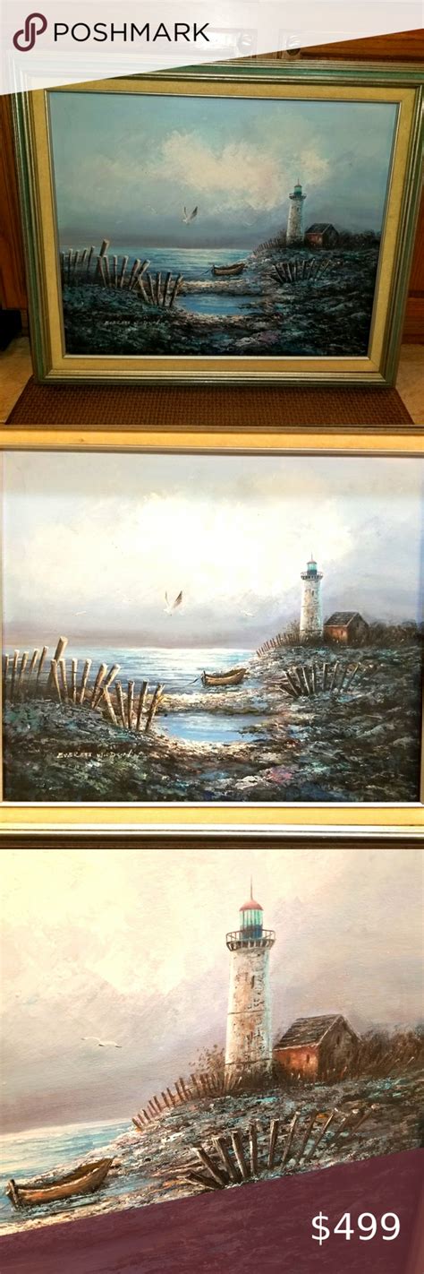 Everett Woodson Origional Signed Oil Painting On Canvas Barn Painting