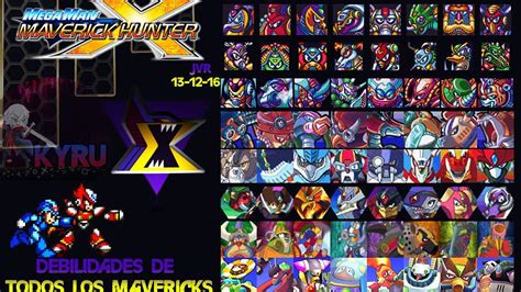 Mega Man X Debilidades De Todos Los Mavericks Youtube