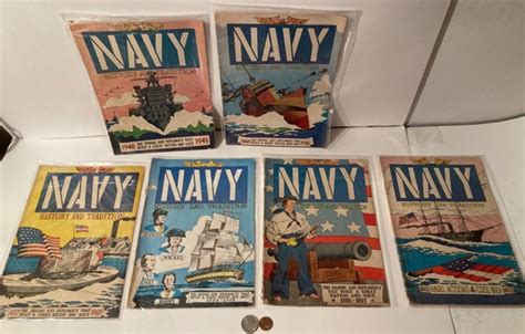 6 Vintage 1958 Comic Books Navy History And Tradition Etsy