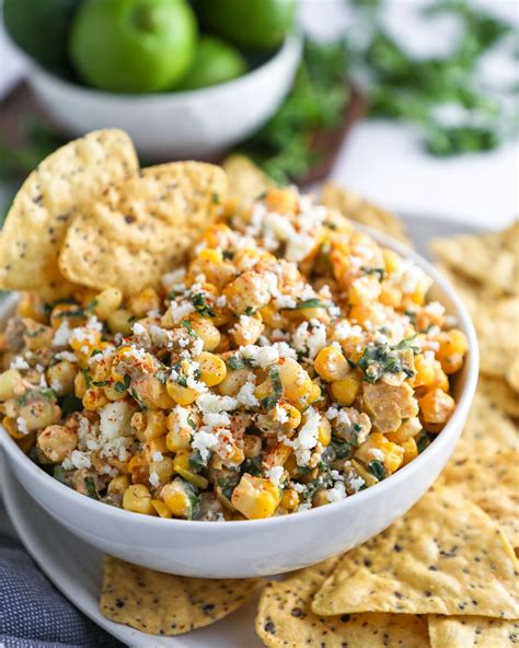 Easy Mexican Street Corn Dip Recipe In 2021 Mexican Corn Side Dish