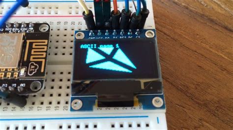 Connecting An Oled Spi Display To An Esp8266 Youtube