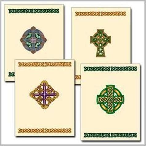 Celtic Cross Notes Celtic Note Cards Cards