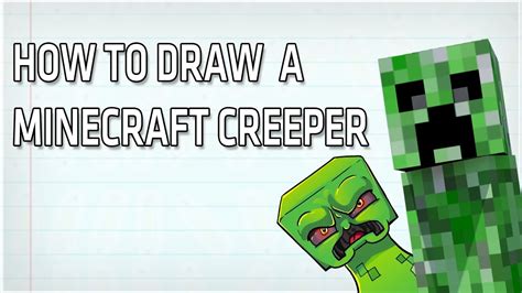How To Draw A Creeper Minecraft YouTube