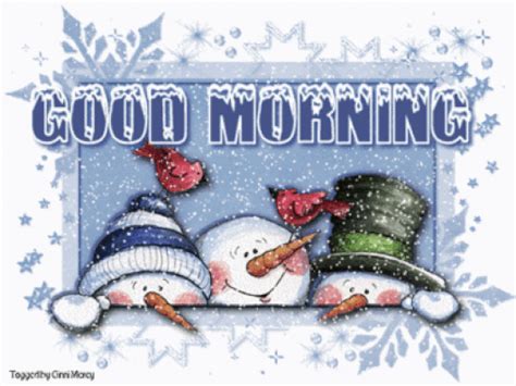 Animated Good Morning Snowmen Morning Good Morning Morning Quotes Good