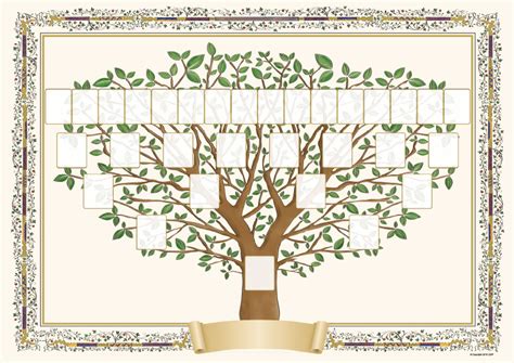 Elément pour réaliser un arbre généalogique : Arbre généalogique à télécharger « enluminure » | CDIP ...