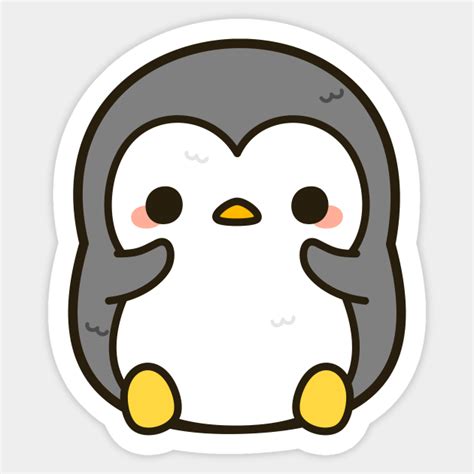 Shy Penguin Penguin Sticker Teepublic