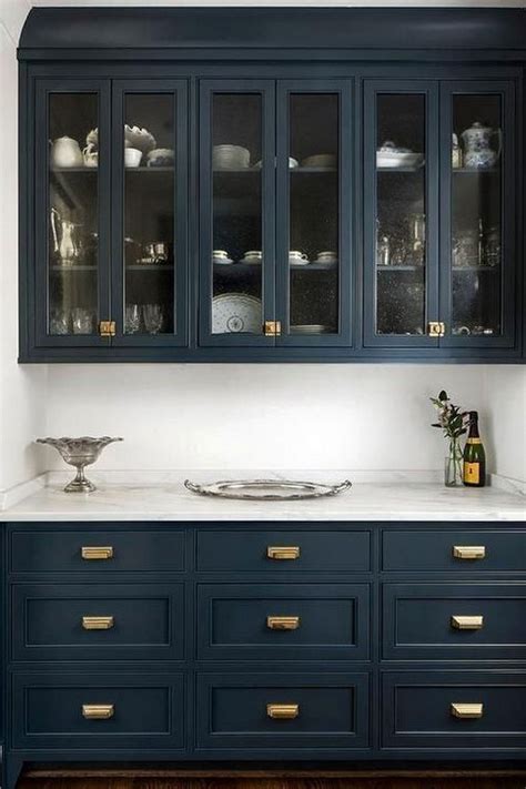 Selection Of Paints And Tips To Rejuvenate Kitchen Furniture Navy