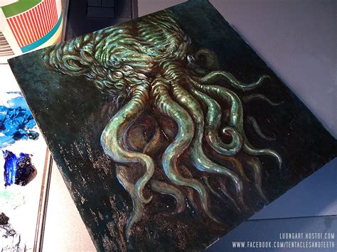 Cthulhu Oil Painting By Tentaclesandteeth On Deviantart