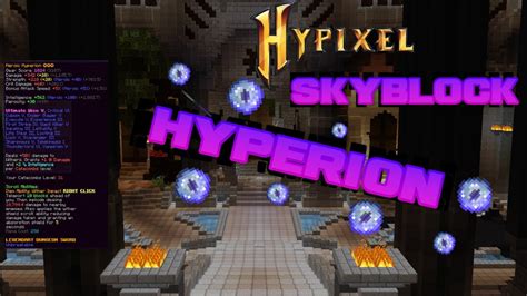 Crafting A Hyperion Hypixel Skyblock Youtube