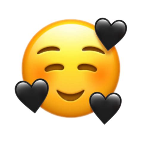 Emoji Emojis Overlay Black Heart
