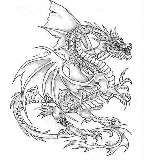 Tattoos Dragon Tattoo Stencils 4